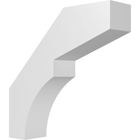 Ekena Millwork 3-in. W x 12-in. D x 12-in. H Monterey Architectural Grade PVC Knee Brace BRCP03X12X12MON